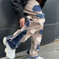 Sand Blue Distressed Baggy Jeans