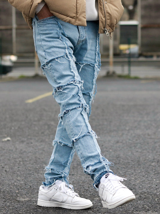 Light Blue Distressed Jeans