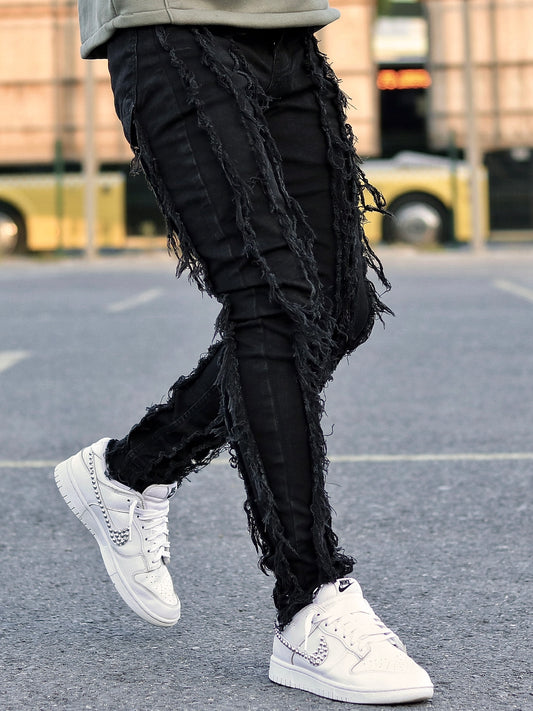 Black Distressed Jeans