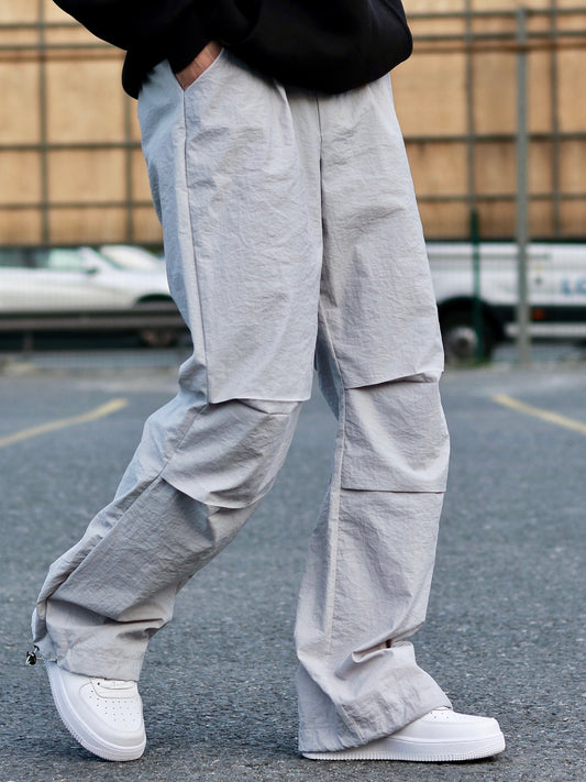 Grey Parachute Baggy Jogger